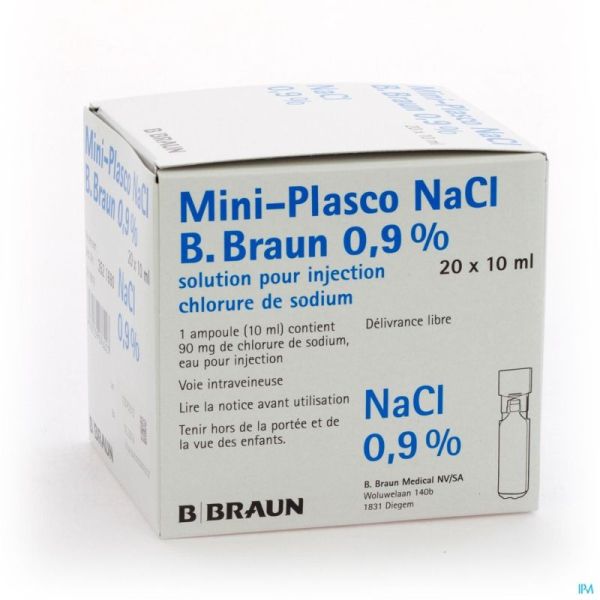 Mini Plasco Nacl 0,9 % Amp20x10ml