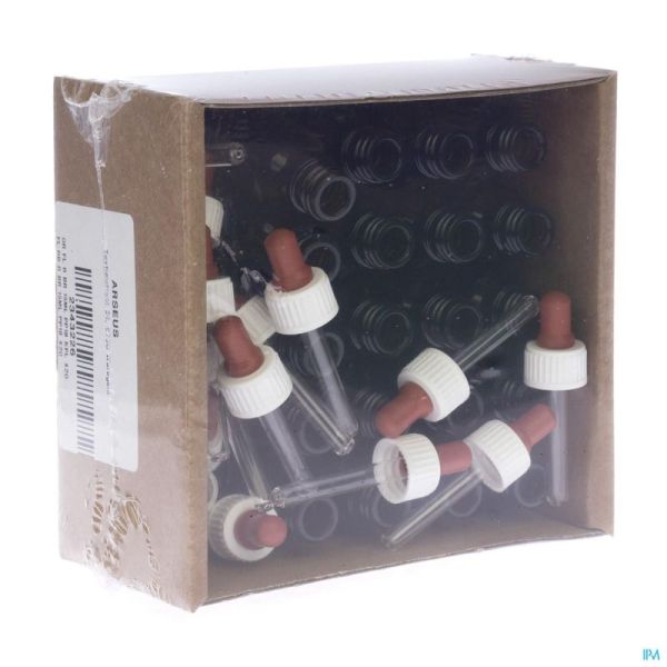 Fles Bruin Rond Pp18 15 Ml + Druppelt Aca 20 St
