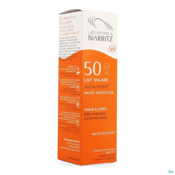 Algamaris Zonnemelk Gezicht&Lich Spf50 100 Ml