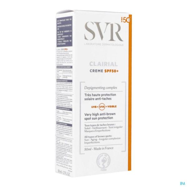 Svr Clairial Creme Ip50+ 50 Ml Nf