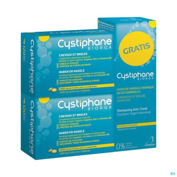 Cystiphane Biorga Comp2x120+sh A/ch.200ml Nf Promo