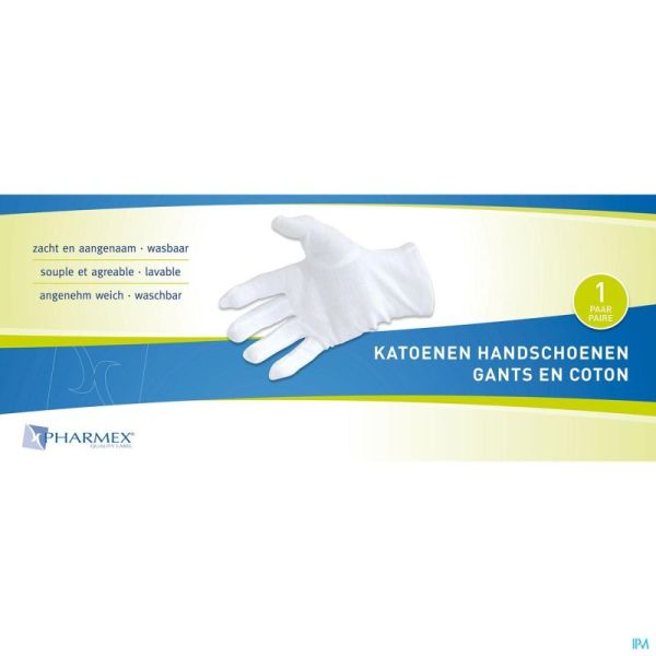 Pharmex Gants Coton Large 2