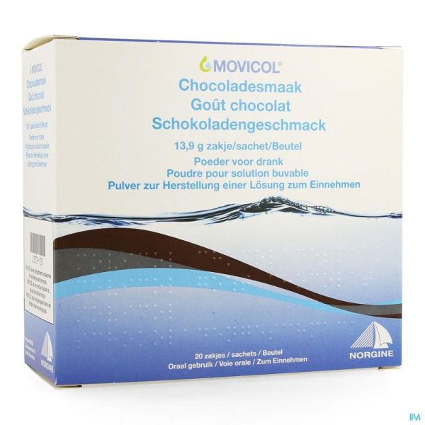 Movicol Gout Chocolat Sachets 20 X 13,7 G