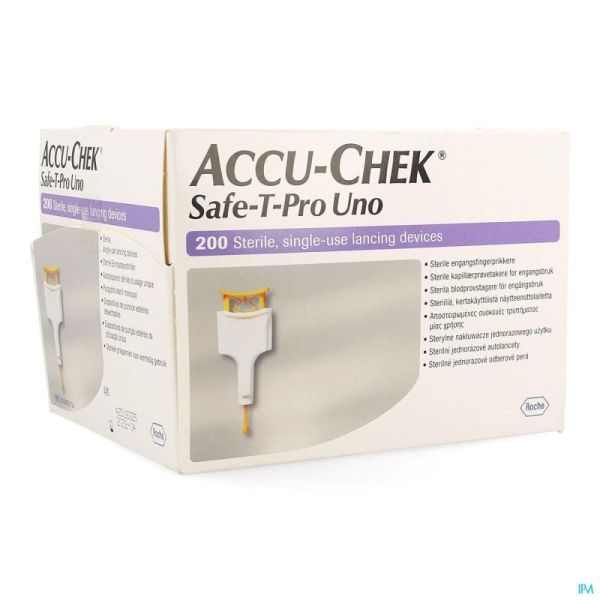 Accu Chek Safe T Pro Plus Uno Ster Wegw 200 Naald