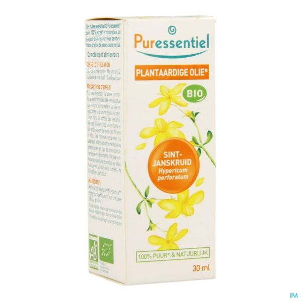 Puressentiel Sint Janskruid Bio Plant Olie 30 Ml