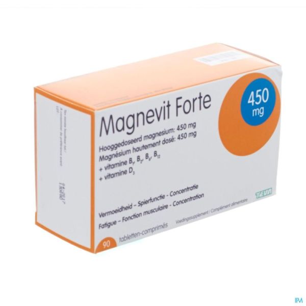 Magnevit Forte Teva 90 Tabl 450 Mg