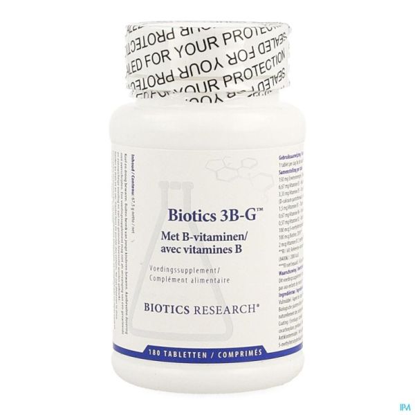 Biotics 3B-G 180 Tabl Bx1200