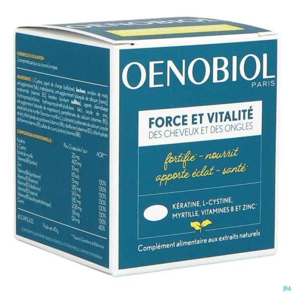 Oenobiol Kracht & Vitaliteit 60 Caps