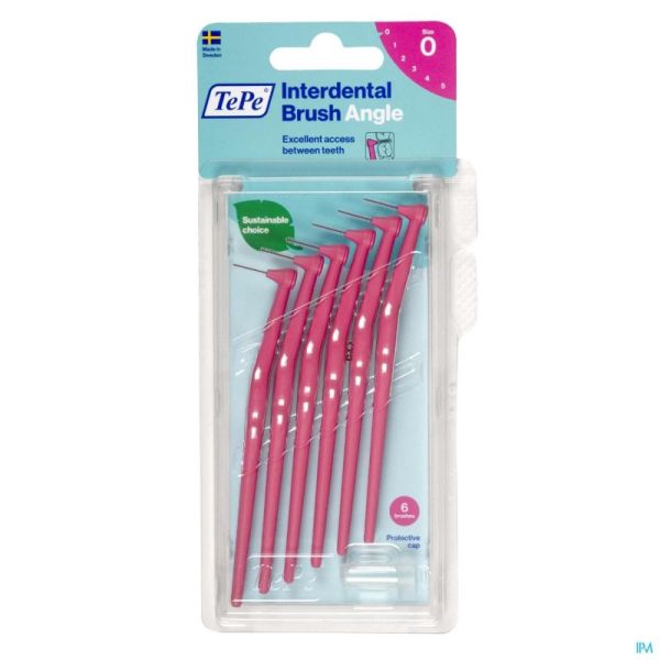 Tepe Angle Interdental Brush 0,4Mm Roze 154610 6 S