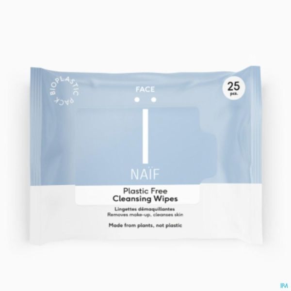 Naif Grown Ups Plastic Free Cleansing 25 Face Wipe
