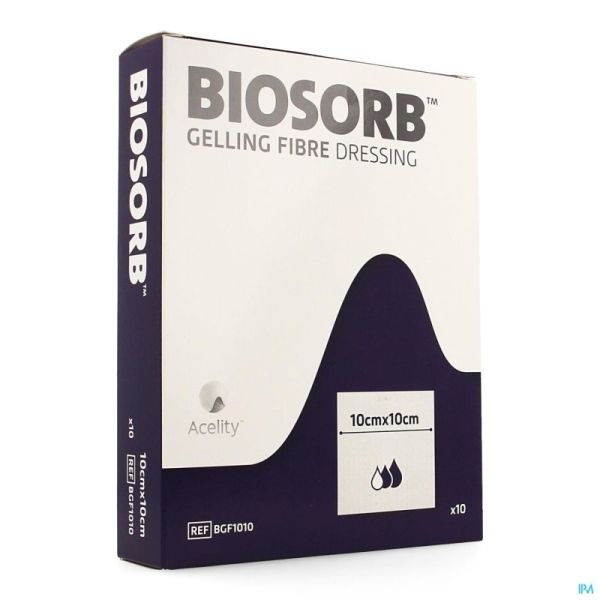 Biosorb Gelling Fibre Dress 10X10Cm Bgf1010 10 St
