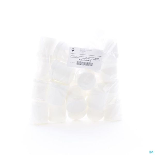 Zalfpot Wit Schroefd 125 Ml Pontos 25 St