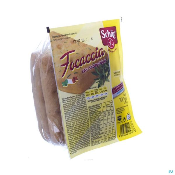 Schar Focaccia Rosmarin 6650 200 G