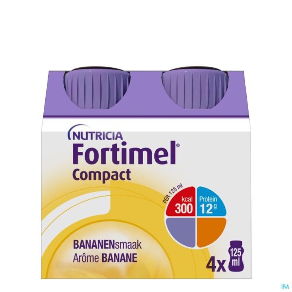 Fortimel Compact Banaan 4X125 Ml