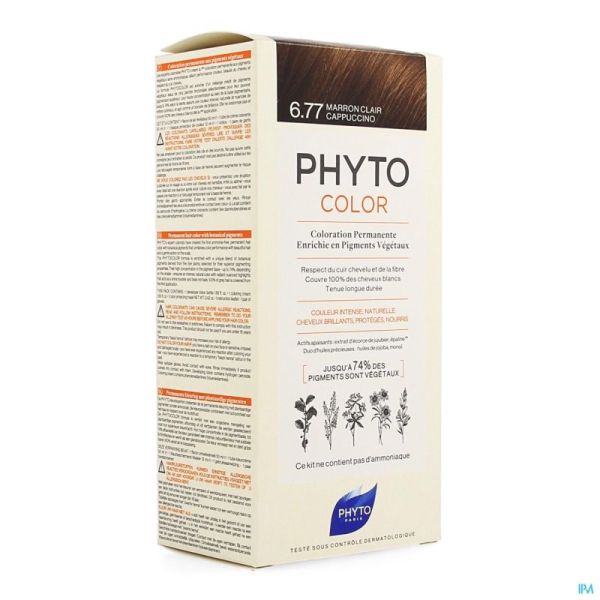 Phytocolor 6.77 Marron Clair Cappuccino