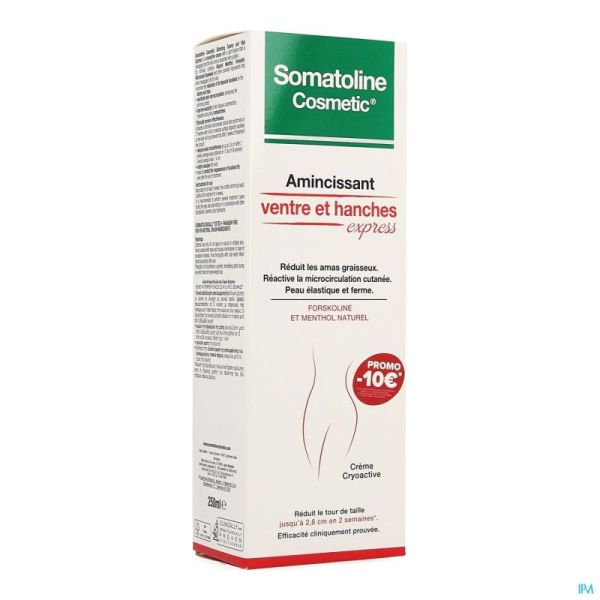 Somatoline Cosm. Ventre + Hanches Expr.250ml Promo