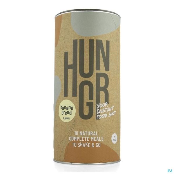 Hungr Banana Bread Flavour Pdr Mix Maaltijd 10 St